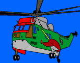 Dibujo Helicóptero al rescate pintado por mkldbvvchgfd