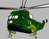 Dibujo Helicóptero al rescate pintado por Monse