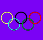 Dibujo Anillas de los juegos olimpícos pintado por antonioreina