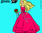 Dibujo Barbie vestida de novia pintado por Patriicia