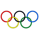 Dibujo Anillas de los juegos olimpícos pintado por la_008