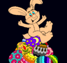 Dibujo Conejo de Pascua pintado por e5yi 