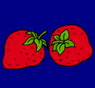 Dibujo fresas pintado por SoyCool