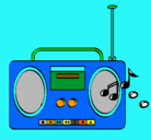 Dibujo Radio cassette 2 pintado por karloa