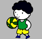 Dibujo Jugador de básquet pintado por lilibeth