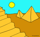 Dibujo Pirámides pintado por alette