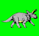 Dibujo Triceratops pintado por fresi