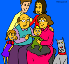 Dibujo Familia pintado por ebert