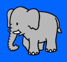Dibujo Elefante bebe pintado por mauleonidas