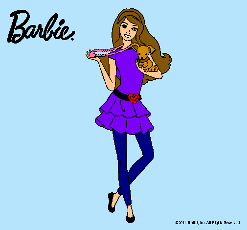 Barbie y su mascota