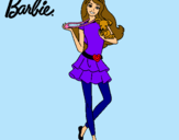 Dibujo Barbie y su mascota pintado por CATERINE