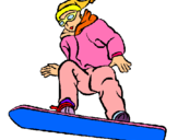 Dibujo Snowboard pintado por natalia13