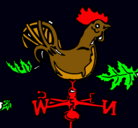 Dibujo Veletas y gallo pintado por pipilastru