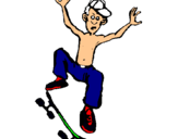 Dibujo Skater pintado por maxsteel1123