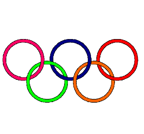 Dibujo Anillas de los juegos olimpícos pintado por FERALB