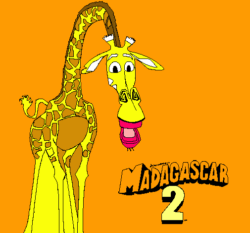 Dibujo Madagascar 2 Melman pintado por JACOBITO