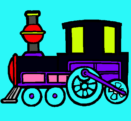 Dibujo Tren pintado por MIRYFEDE
