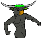 Dibujo Cabeza de búfalo pintado por parangaroq