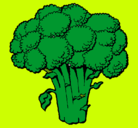 Dibujo Brócoli pintado por manda