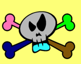 Dibujo Calavera pintado por vvvvvvvvvvvv