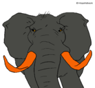 Dibujo Elefante africano pintado por mathias