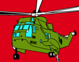 Dibujo Helicóptero al rescate pintado por alesara
