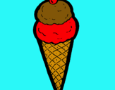 Dibujo Cucurucho de helado pintado por ggggggg