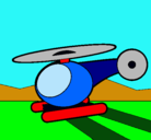 Dibujo Helicóptero pequeño pintado por nyna