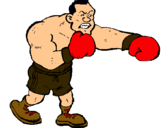 Dibujo Boxeador pintado por critian