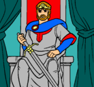 Dibujo Caballero rey pintado por anthony