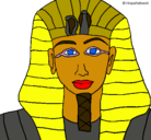 Dibujo Tutankamon pintado por ainara11