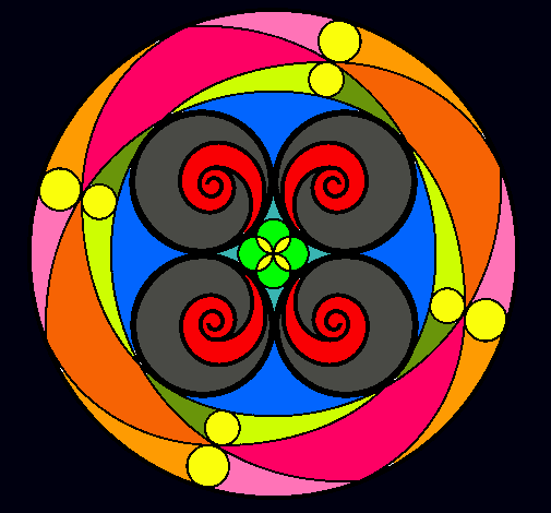 Dibujo Mandala 5 pintado por ICHIGO