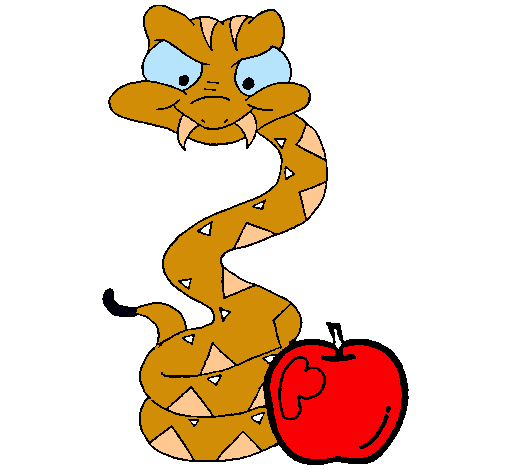 Serpiente y manzana