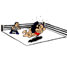Dibujo Lucha en el ring pintado por okkkkkkkkkk