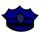 Dibujo Gorra de policía pintado por etan