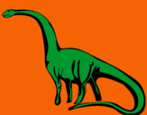 Dibujo Mamenquisaurio pintado por ultrasaurus