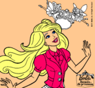 Dibujo Barbie a punto de ser coronada pintado por sheldain