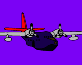 Dibujo Avión pintado por eduardo55