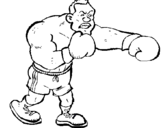Dibujo Boxeador pintado por jorkae