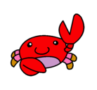 Dibujo Acuarel el cangrejo pintado por yuyuyu