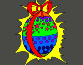 Dibujo Huevo de pascua brillante pintado por MARIIANA
