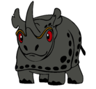 Dibujo Rinoceronte pintado por jjcc