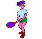 Dibujo Chica tenista pintado por alesssandro