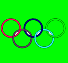 Dibujo Anillas de los juegos olimpícos pintado por belencitaqm