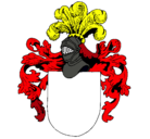 Dibujo Escudo de armas y casco pintado por tereso4545