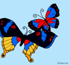 Dibujo Mariposas pintado por milenamil