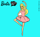 Dibujo Barbie bailarina de ballet pintado por monserr