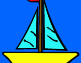 Dibujo Barco velero pintado por aleara