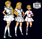 Dibujo Barbie y sus compañeros de equipo pintado por CRISTYGLEZ66