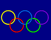 Dibujo Anillas de los juegos olimpícos pintado por papapapayel